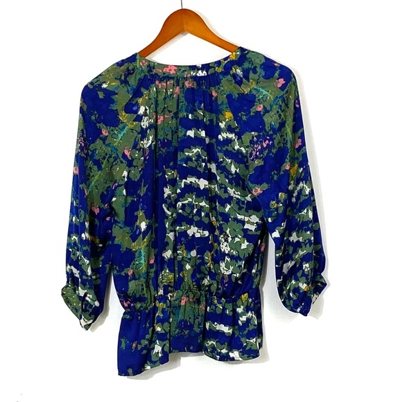 Cusp by Neiman Marcus Wrap Peplum Blouse XS EUC - Picture 6 of 9